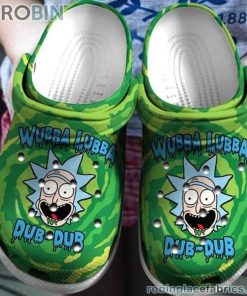 Rick Sanchez Wubba Lubba Crocs Crocband Clog 3D Crocs Print Full