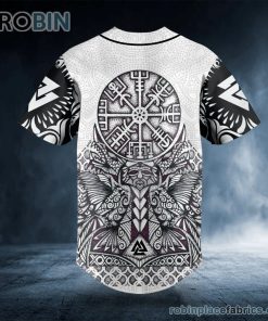 Runic Compass The Vegvisir Viking Custom Baseball Jersey