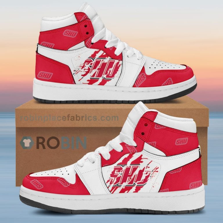 Sacred Heart Pioneers Air Sneakers 1 – Scrath Style NCAA AJ1 Sneakers
