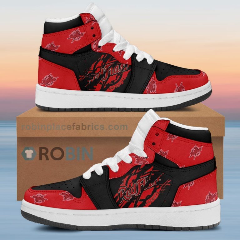 Saint Francis Red Flash Air Sneakers 1 – Scrath Style NCAA AJ1 Sneakers
