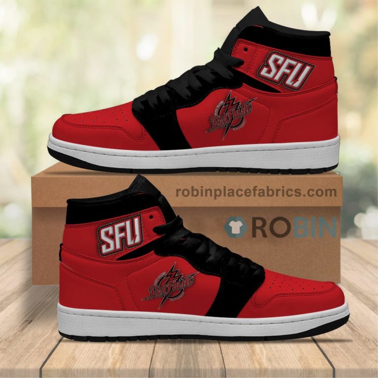Saint Francis Red Flash Sneakers Boots – NCAA Air Jordan 1