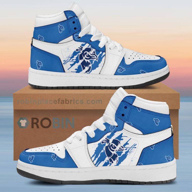 Saint Peters Peacocks Air Sneakers 1 – Scrath Style NCAA AJ1 Sneakers