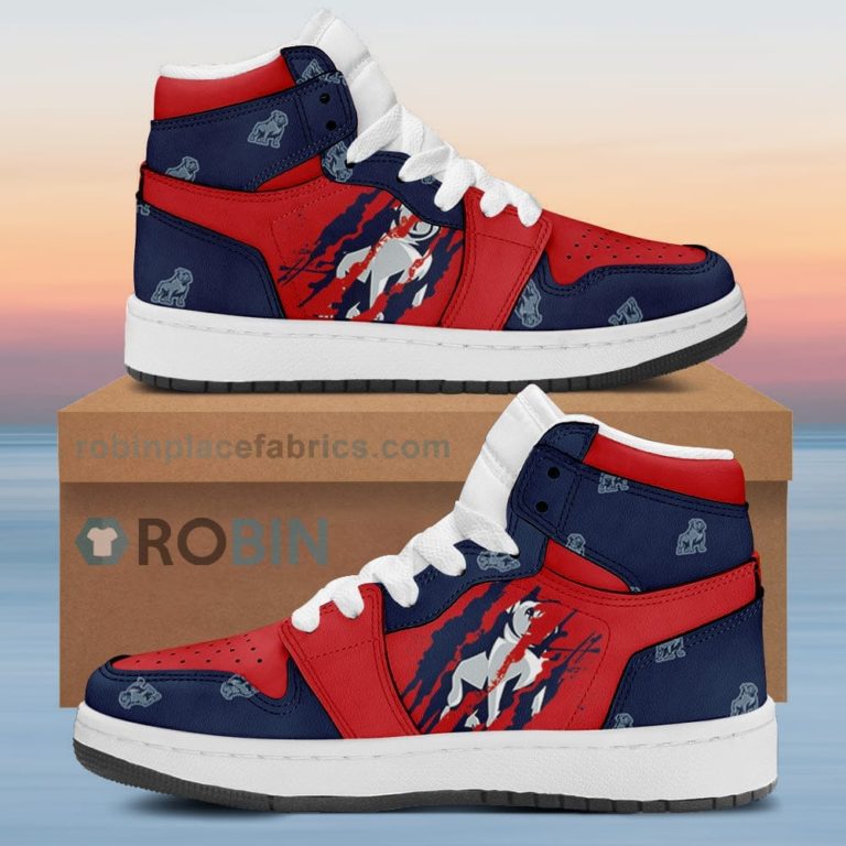 Samford Bulldogs Air Sneakers 1 – Scrath Style NCAA AJ1 Sneakers
