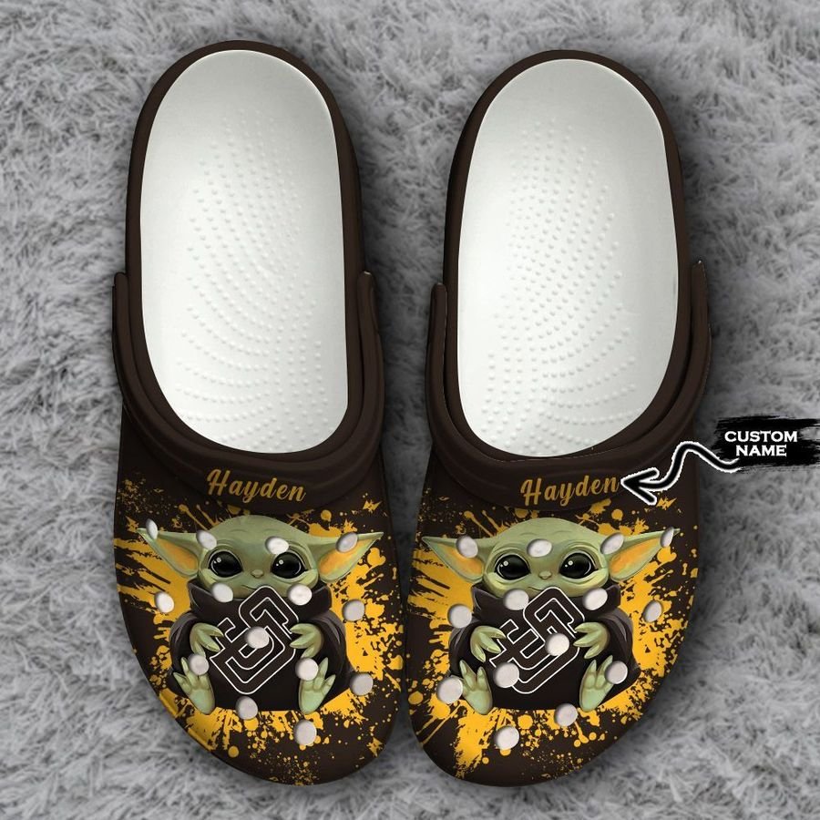 San Diego Padres Baby Yoda Crocs Clog Shoes - RobinPlaceFabrics