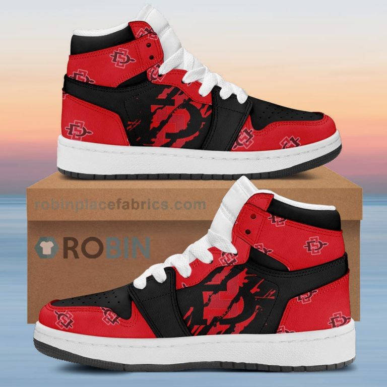 San Diego State Aztecs Air Sneakers 1 – Scrath Style NCAA AJ1 Sneakers