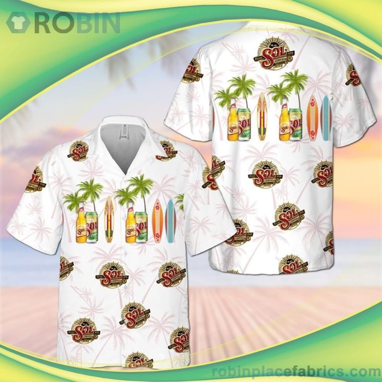 Schlitz Beer Surfing Short Sleeve Button Down Hawaiian Shirt