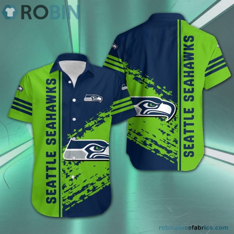 Seattle Seahawks – NFL Short Sleeve Button Down Hawaiian Shirt