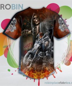 skeleton firer biker guilty skull baseball jersey rb2999103 OzBsY