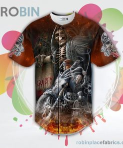 skeleton firer biker guilty skull baseball jersey rb2999188 vkzJj