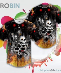 Soul Eater Screaming Crack Monster Skull Baseball Jersey RB2262