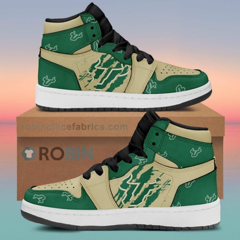 South Florida Bulls Air Sneakers 1 – Scrath Style NCAA AJ1 Sneakers