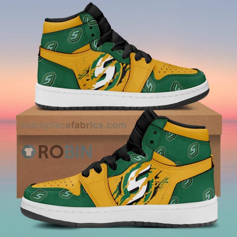 Southeastern Louisiana Lions Air Sneakers 1 – Scrath Style NCAA AJ1 Sneakers