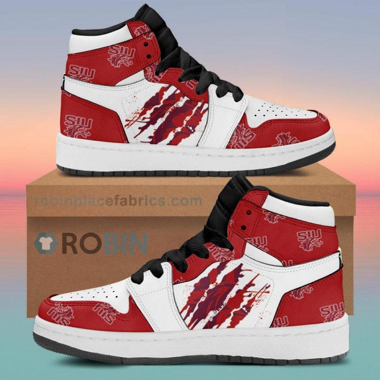 Southern Illinois Salukis Air Sneakers 1 – Scrath Style NCAA AJ1 Sneakers