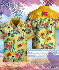 Spike Spiegel Hawaiian Shirt, Casual Short Sleeve Shirt