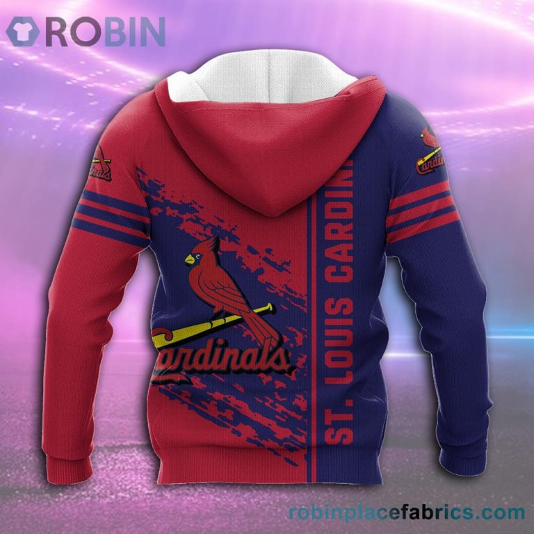 St. Louis Cardinals All Over Print 3D Hoodie Quarter Style – MLB