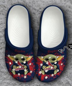 St Louis Cardinals Baby Yoda Crocs Clog Shoes