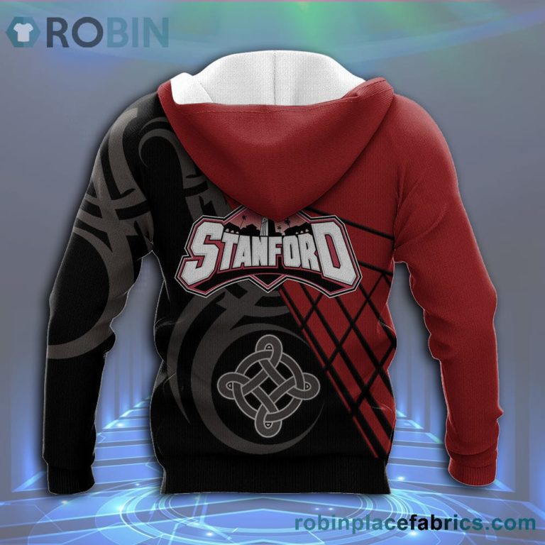 Stanford Cardinal All Over Print 3D Hoodie Pattern Celtic – NCAA