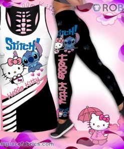 Stitch & Hello Kitty Tank Top Legging Set RBPLS44
