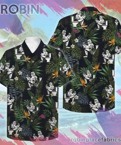 Stormtrooper Toilet Hawaiian Shirt, Casual Short Sleeve Shirt