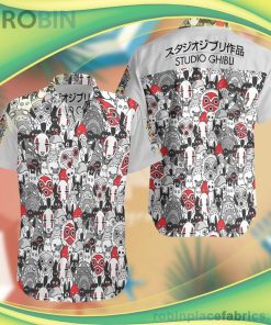Studio Ghibli Summer Short Sleeve Button Down Hawaiian Shirt