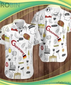 Summer in Germany Short Sleeve Button Down Hawaiian Shirt