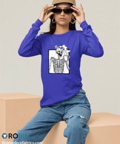 sweatshirt halloween coffee drinking skeleton skull tZmJ2