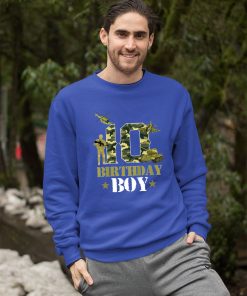 sweatshirt kids 10th birthday military themed camo boys 10 yrs old soldier xhC7x