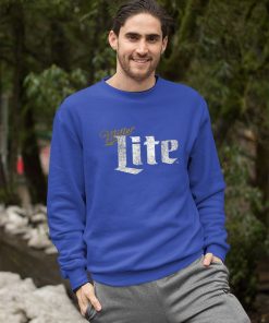 Miller Lite Beer Distressed Text Logo Shirt