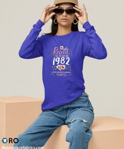 sweatshirt mujer 40 aC3B1os regalo de cumpleaC3B1os mujer hecha en 1982 40 aC3B1os camiseta YPb6u