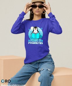 sweatshirt oceans of possibilities summer reading 2022 cute penguin F4ZXW