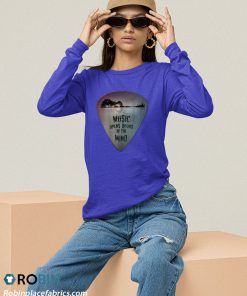 sweatshirt on back distressed guitar pick lake reflections music guitar GjBmC