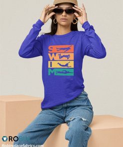 sweatshirt retro vintage swimming 7D6Xd