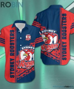 Sydney Roosters – NRL Short Sleeve Button Down Hawaiian Shirt