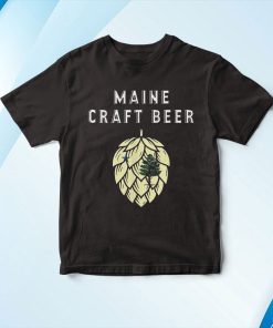 1909 Maine Craft Beer State Flag United States Of Craft Bee Shirt