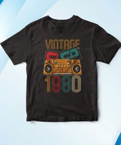 42 Compleanno Donna Uomo 42 Anni Vintage 1980 Maglietta Shirt