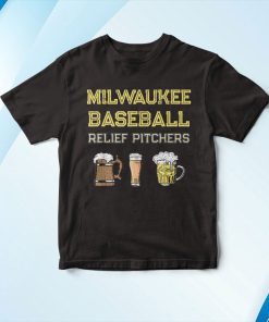 t shirt black classic milwaukee baseball 26 beer fan retro wisconsin BffMl