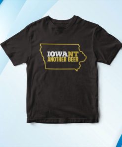 Iowa Beer Shirt-Distressed Iowa State Map Shirt