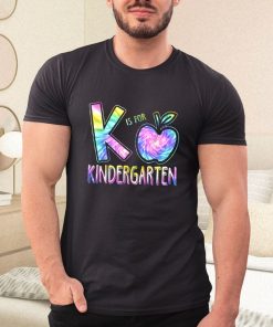 t shirt black k is for kindergarten teacher tie dye back to school kinder yFciv