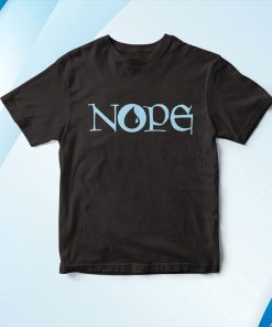 t shirt black nope blue magic island mana symbol kf30J