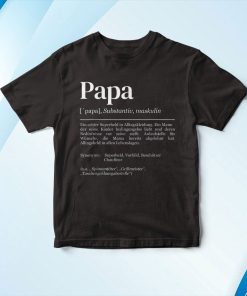 t shirt black papa definition 4wbUf