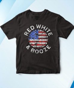 Red White And Booze Drinking Shirt