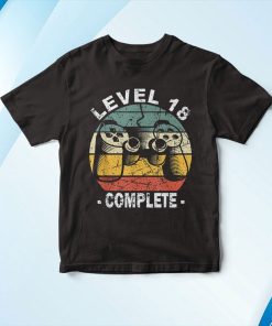 Regalo De Cumplea?os N?mero Birthday Level 18 Complete Camiseta Shirt