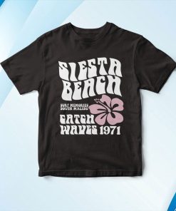 t shirt black siesta beach surf memories south malibu catch waves 1971 iEndc