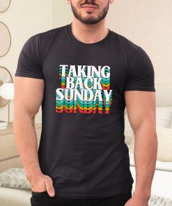 t shirt black taking back sunday funny apparel Jqejy
