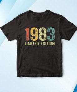 Vintage 1983 38 Anni Compleanno Uomo Donna Regalo Divertente Maglietta Shirt