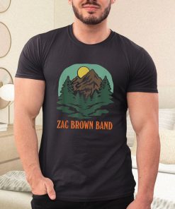 t shirt black zac brown band mountain logo 2Hw5x