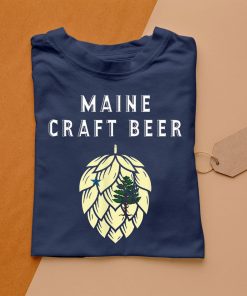 t shirt navy 1909 maine craft beer state flag united states of craft bee gUOJC