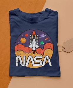 t shirt navy astronomy nasa retro vintage space shuttle camiseta 6baTV