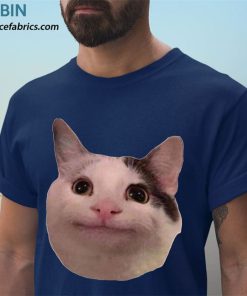 t shirt navy beluga cat zziCo