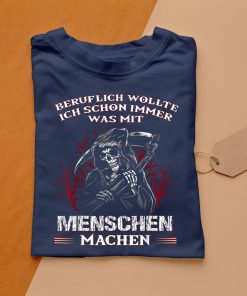 t shirt navy beruflich wollte ich schon immer was mit menschen machen 02VO7